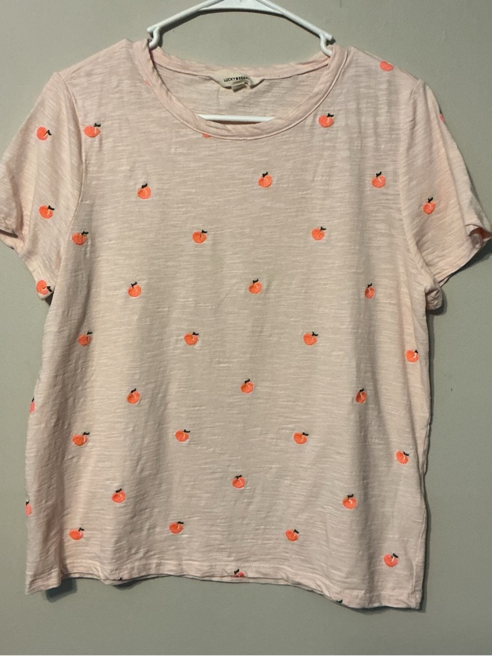 Lucky Brand Light Pink Short Sleeve Tee